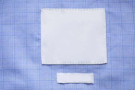 Closeup view of label on clothes