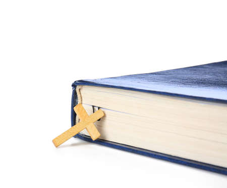 Holy Bible on white background