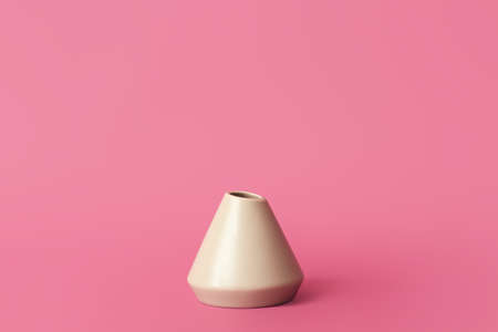 Beautiful vase on color backgroundの写真素材