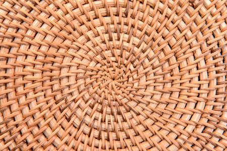 Wicker texture as background, closeupの写真素材