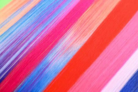 Colorful hair strands as background