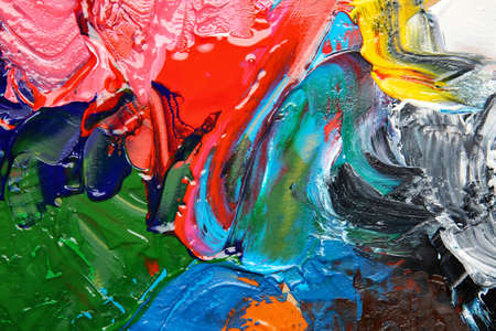Colorful paints strokes as backgroundの写真素材