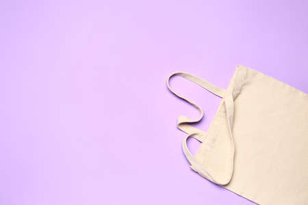 Eco bag on color backgroundの写真素材