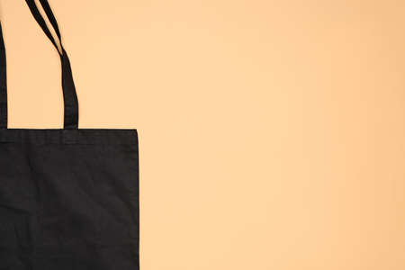Eco bag on color backgroundの写真素材