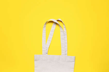 Eco bag on color backgroundの写真素材
