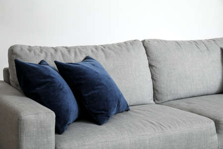 Stylish sofa in living roomの写真素材