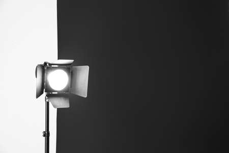 Modern equipment in photo studio
