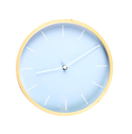 Simple clock on white background