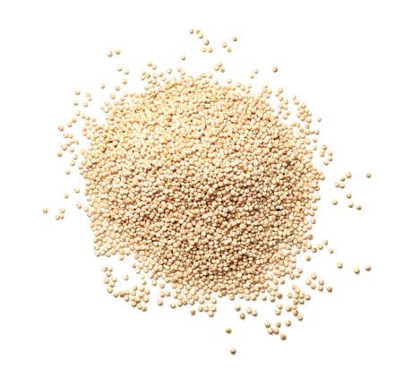 Healthy quinoa on white backgroundの写真素材