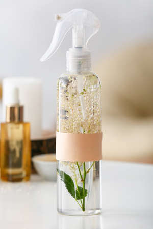 Natural air freshener on table in roomの写真素材