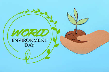 Awareness card for World Environment Dayの写真素材