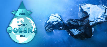 Awareness card for World Oceans Day