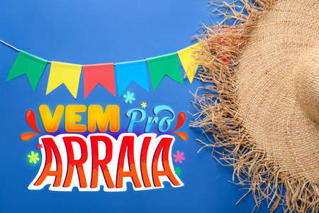 Beautiful greeting card for Festa Junina (June Festival)