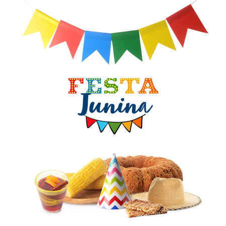 Beautiful greeting card for Festa Junina (June Festival)の写真素材