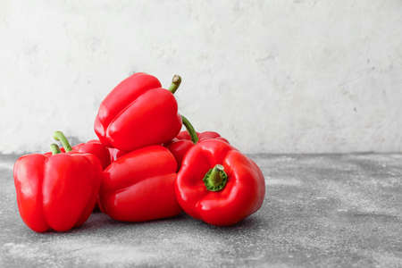 Red bell pepper on table