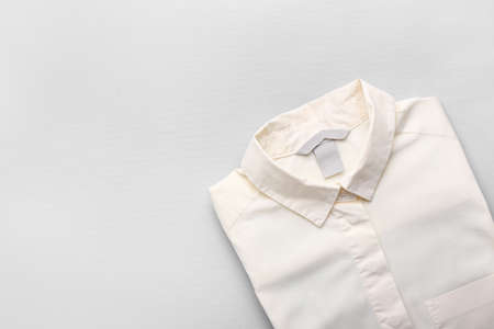 Stylish male shirt on light backgroundの写真素材