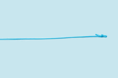 Long rope on color backgroundの写真素材