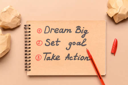 To-do list on color backgroundの写真素材