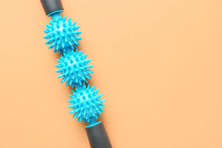 Body roller on color backgroundの写真素材