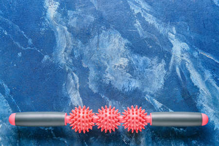 Body roller on color backgroundの写真素材
