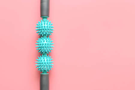 Body roller on color backgroundの写真素材