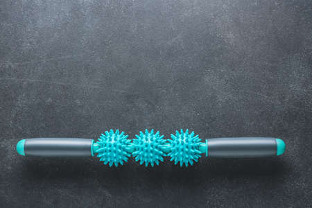 Body roller on dark backgroundの写真素材