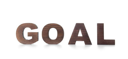 Word GOAL on white backgroundの写真素材