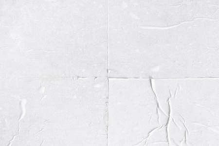 Texture of creased white paper