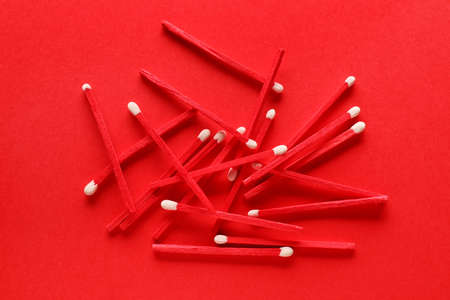 Many matches on color background