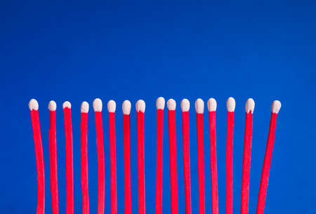 Many matches on color backgroundの写真素材