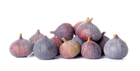 Fresh ripe figs on white backgroundの写真素材