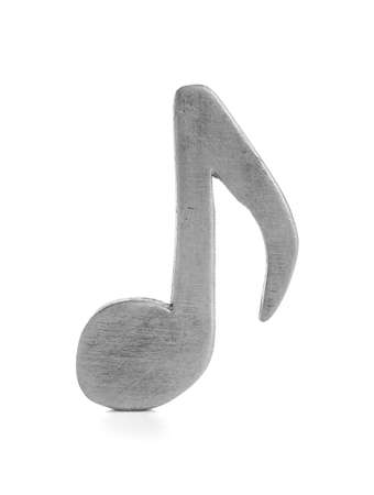 Music note on white backgroundの写真素材