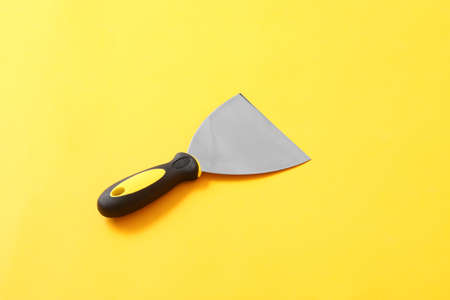 New spatula on color backgroundの写真素材