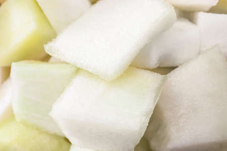 Sweet cut melon as backgroundの写真素材