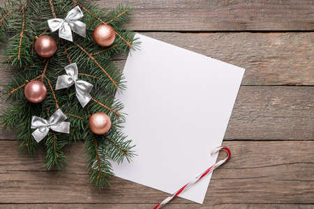 Mockup of beautiful Christmas greeting card