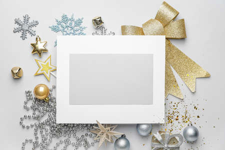 Mockup of beautiful Christmas greeting card