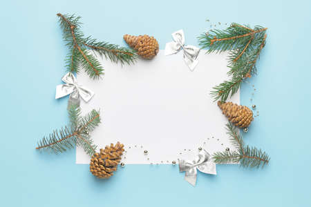Mockup of beautiful Christmas greeting card