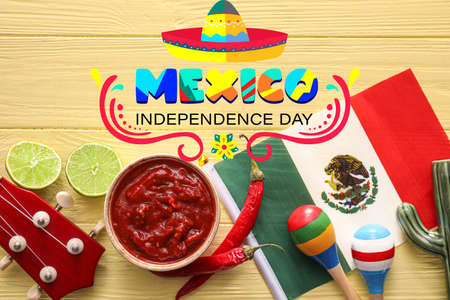 Greeting card for Independence day of Mexicoの写真素材