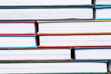 Many different books as backgroundの写真素材