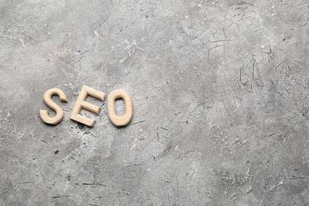 Abbreviation SEO on grunge backgroundの写真素材