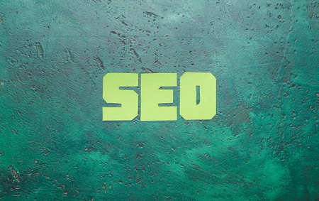 Abbreviation SEO on color backgroundの写真素材