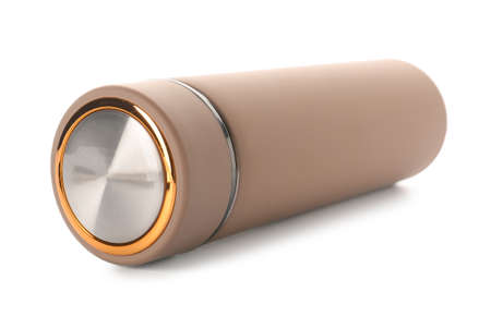 Modern flask on white backgroundの写真素材
