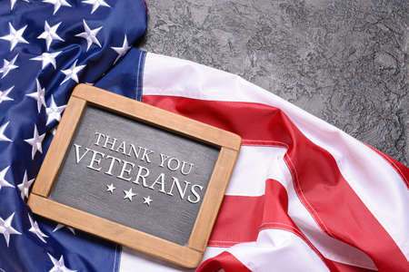 Greeting card for American Veterans Dayの写真素材