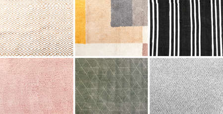 Set of stylish carpets