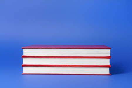 Blank books on color backgroundの写真素材