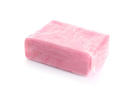 Chewing gum on white backgroundの写真素材