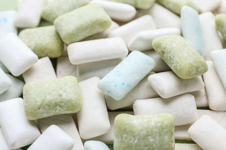 Different chewing gums as backgroundの写真素材
