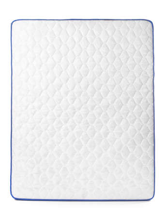 Modern orthopedic mattress on white backgroundの写真素材