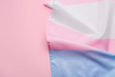 Transgender flag on color backgroundの写真素材