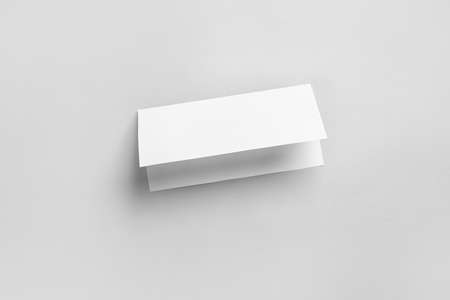 Blank brochure on light backgroundの写真素材